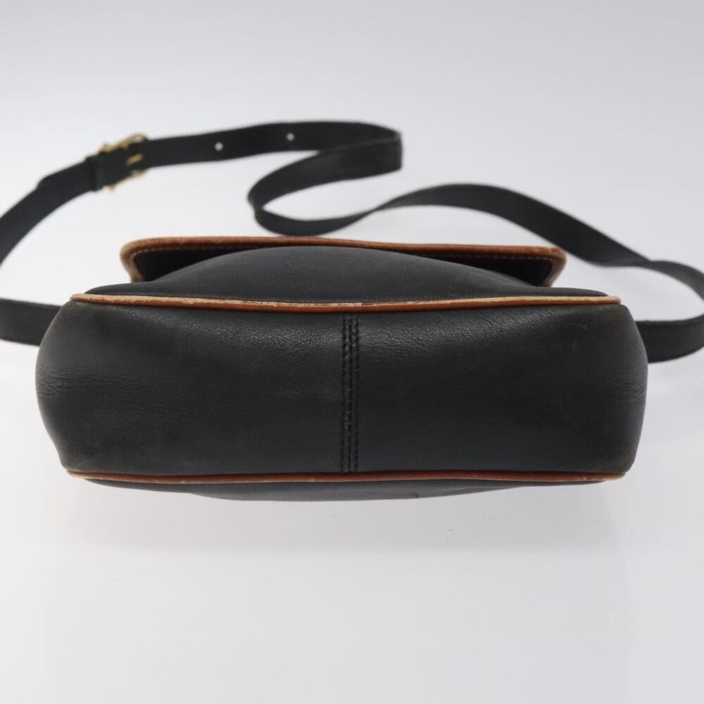CELINE Shoulder Bag Leather Black Gold - Picture 9 of 12